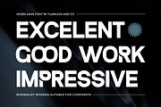 Hezba - Modern Sans Serif Font, a Sans Serif Font by Flawless And Co (Thumbnail 2 of 10)