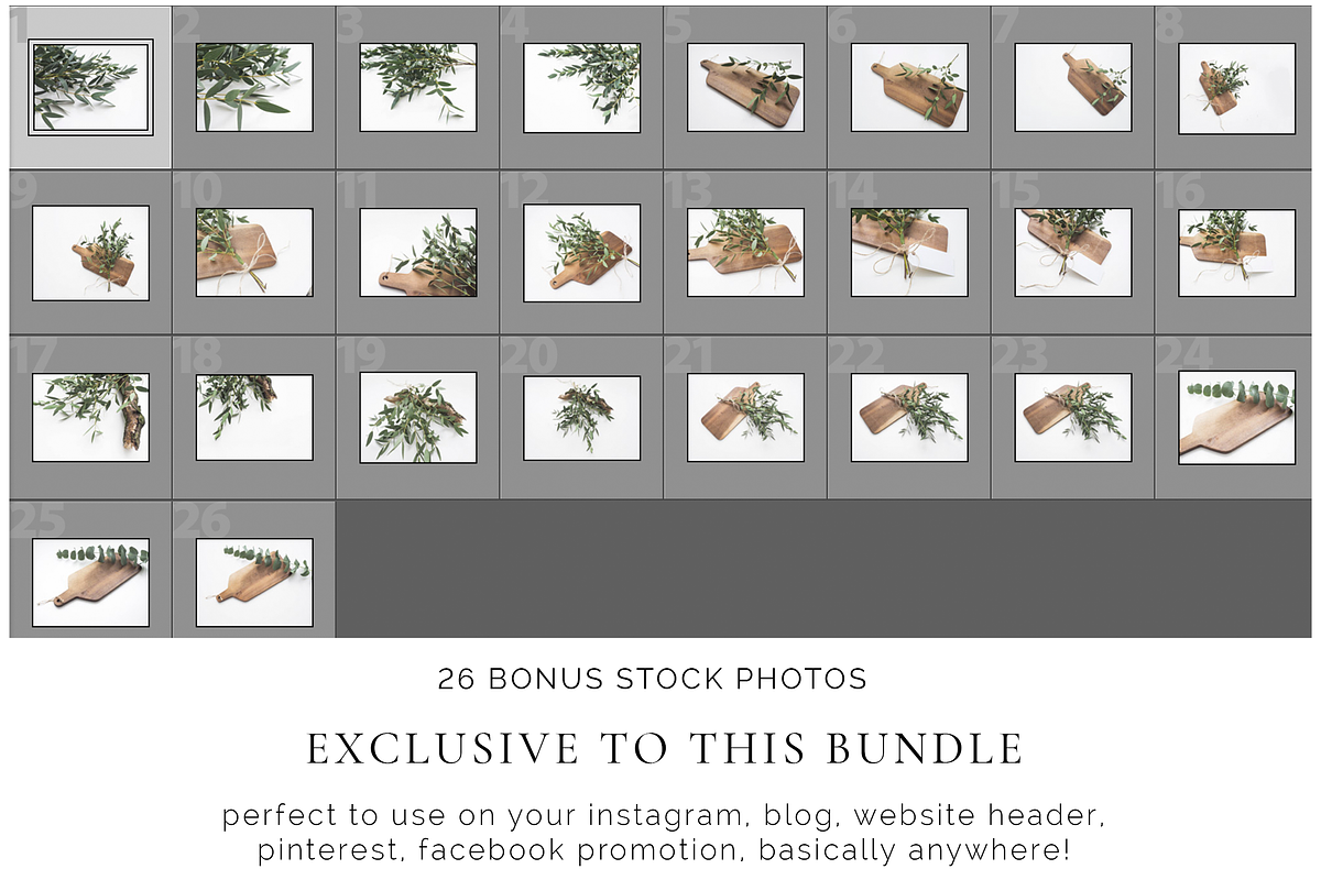 Eucalyptus Rustic Mockup Bundle, a Print Template by Imperium Nordique (Photo 5 of 5)