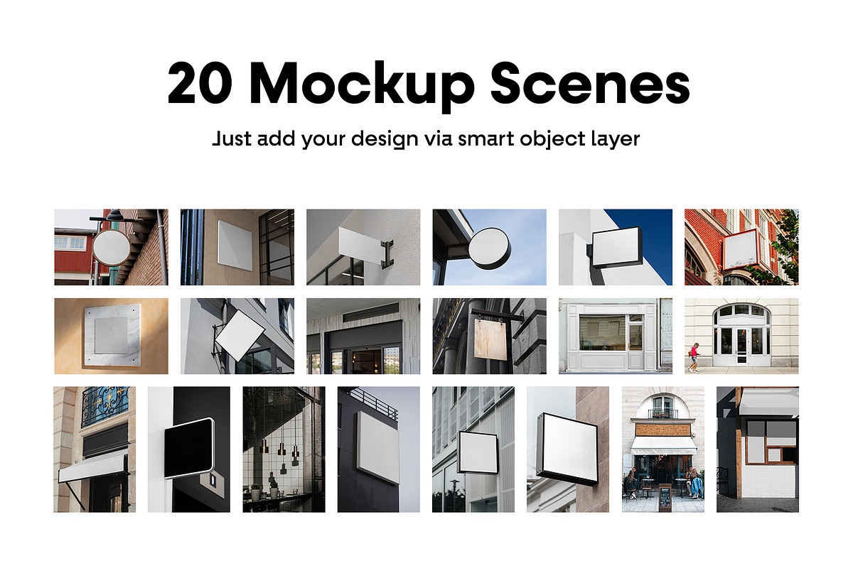 Signage Mockups vol.03 - Advertising, an Advertising Mockup by MockupForest (Photo 2 of 11)