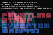 Xpron STENCIL Geo Font, a Sans Serif Font by Erifqizefont (Thumbnail 3 of 10)