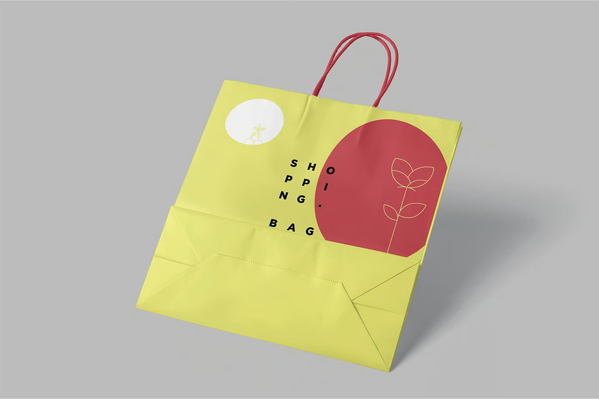 Shopping Bag Mockup, a Packaging Mockup by megostudi0 (Photo 4 of 8)