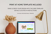 Retro Groovy Thank You Card Canva, a Business Card Template by Summit Avenue (Thumbnail 6 of 7)
