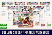 College Student Finance Workbook, a Stationery Template by Designmela01 (Thumbnail 1 of 5)