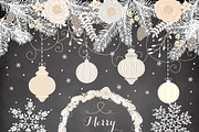 Rustic vintage Christmas, a Decorative Illustration by burlapandlace (Thumbnail 3 of 3)
