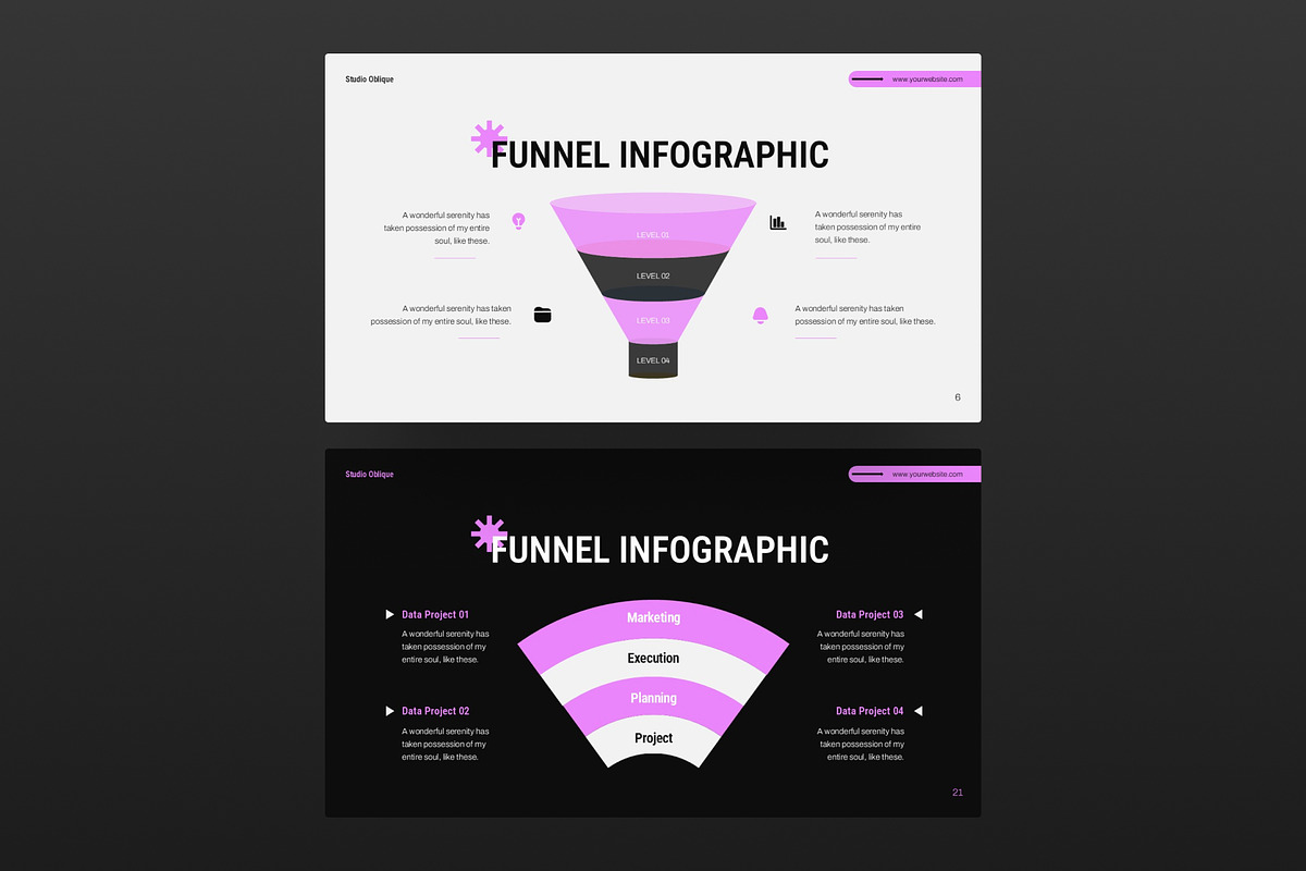 Funnel Diagram PowerPoint, a Presentation Template by Premast (Photo 4 of 5)
