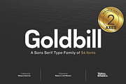 Goldbill | Geometric Sans Family, a Sans Serif Font by Wahyu & Sani Co. (Thumbnail 1 of 11)