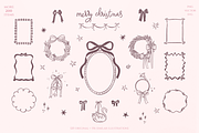 Christmas Hand Drawn Line Art, a Seasonal Illustration by Summer Nightingale Art (Thumbnail 1 of 19)