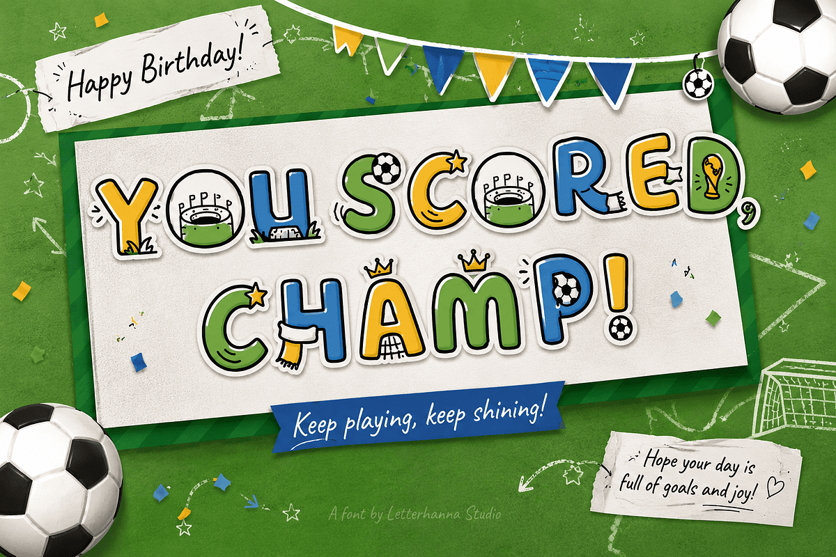 Goalswing | Soccer World Cup Font, a Symbol Font by Letterhanna Studio (Photo 9 of 9)