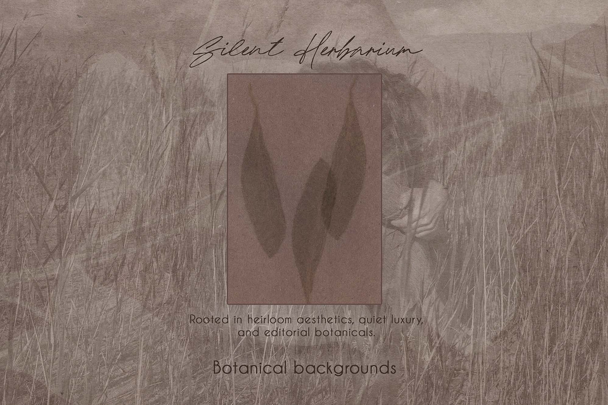 Silent Herbarium Botanical Textures, a Background Graphic by DigARTbyHavroshka (Photo 6 of 11)