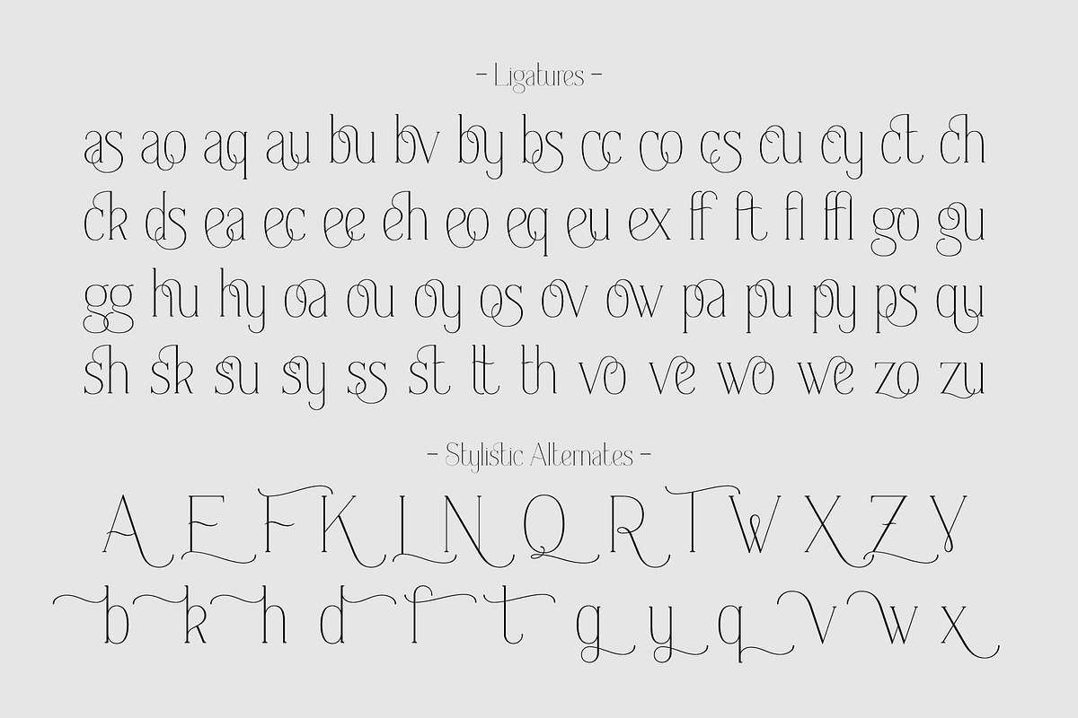 Everleigh Serif font preview 7