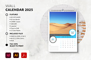 Printable 2025 Calendar A3 Size, a Stationery Template by MstArtwork (Thumbnail 1 of 4)