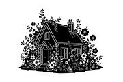 Cute House Silhouette Bundle, an Illustration by Designs_River (Thumbnail 30 of 31)