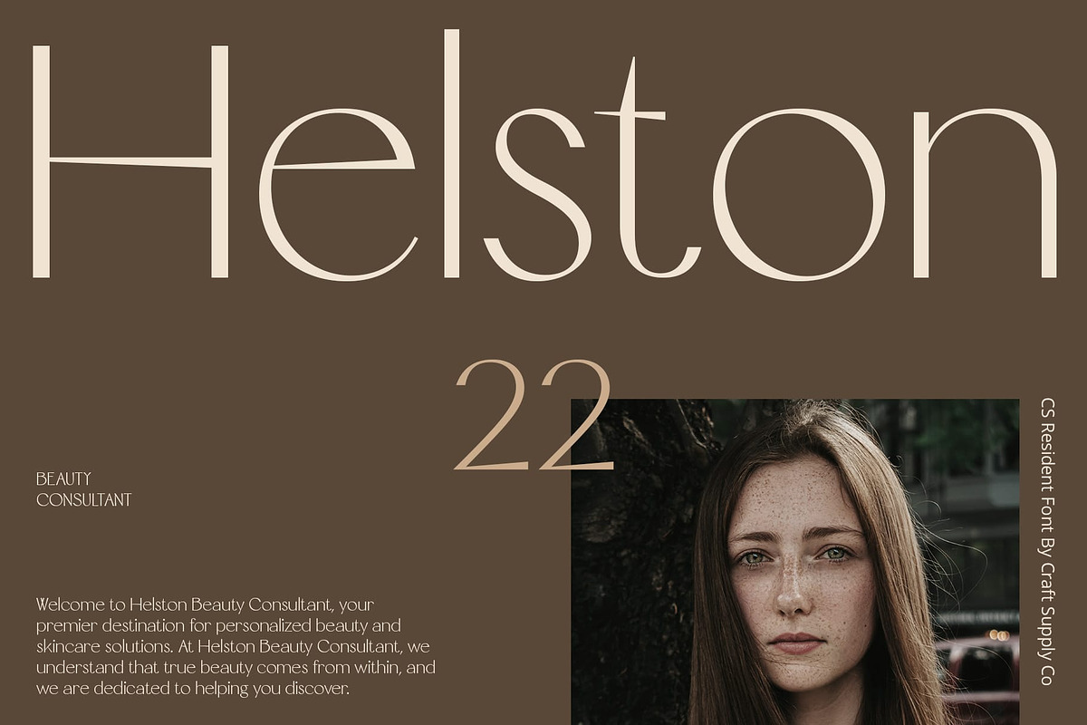 CS Resident – Elegant Font, a Sans Serif Font by Craft Supply Co. (Photo 2 of 8)
