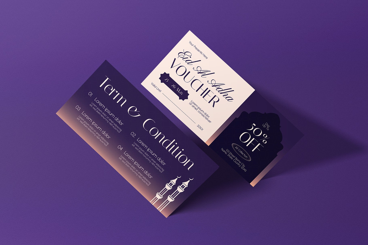 Eid Al Adha Sale Voucher, a Card Template by graphicook (Photo 3 of 3)