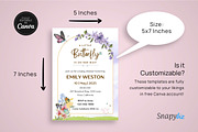 Butterfly Baby Shower Invitation, an Invitation Template by Snapybiz (Thumbnail 9 of 10)