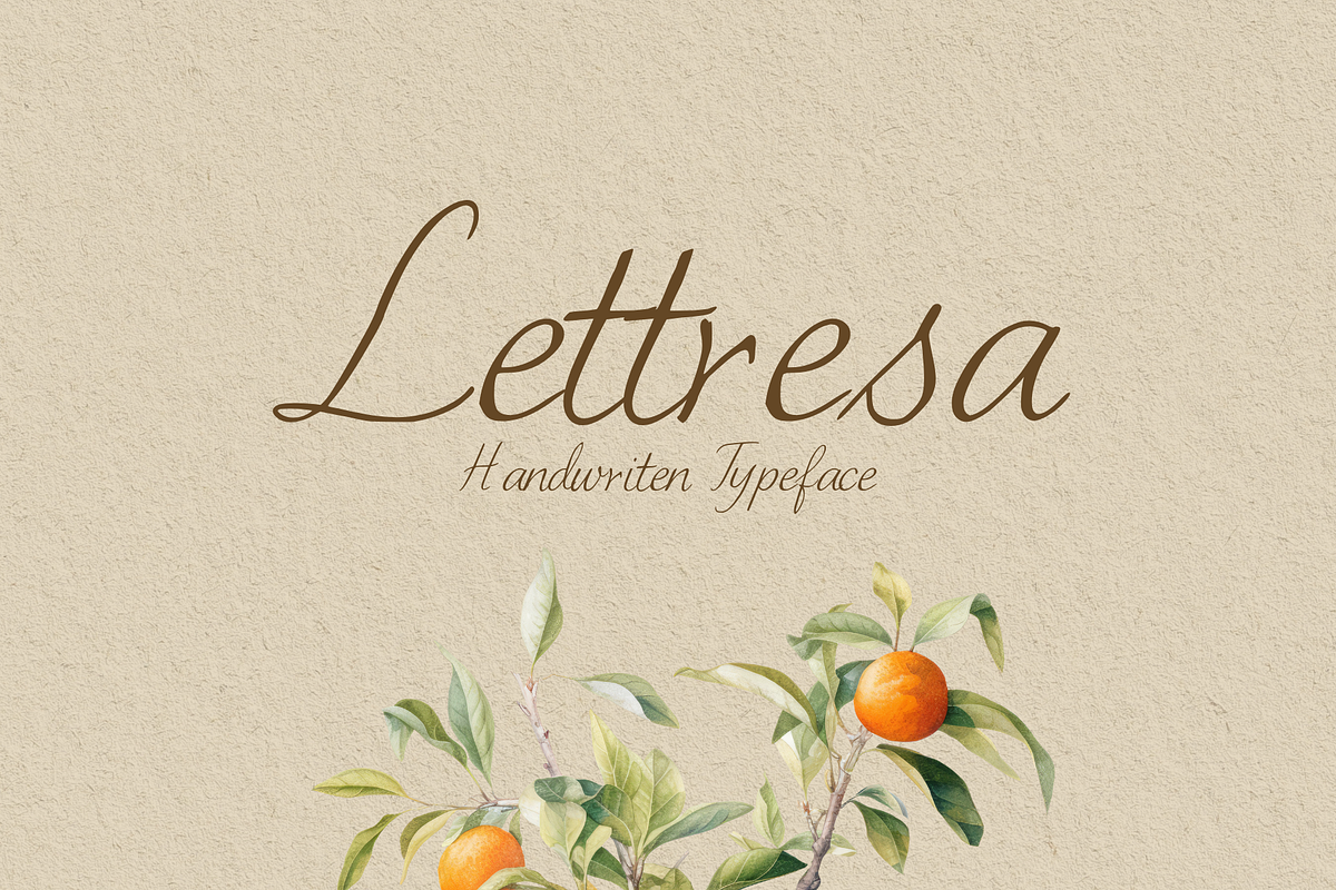 Lettresa Handwritten Typeface, a Script Font by RT Studio (Photo 1 of 11)