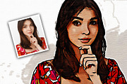Cartoon Brush Painting Effect, an Action Add-On by DesignCave (Thumbnail 3 of 5)