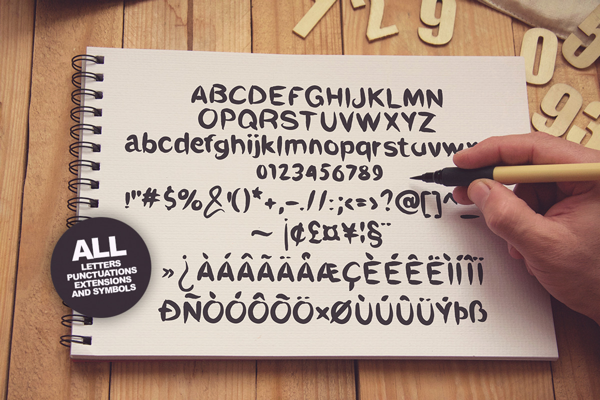 Mikelin family typeface + Extras preview 2