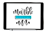 Marble Procreate Lettering Brush, a Brush Add-On by Blue Strawberry Studio (Thumbnail 1 of 5)