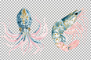 Undersea Ocean Animals PNG Clipart, an Animal Illustration by SugarCloudStudioArt (Thumbnail 7 of 7)