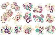 Collection of mehndi patterns, a Decorative Illustration by tamara.comotomka (Thumbnail 1 of 5)