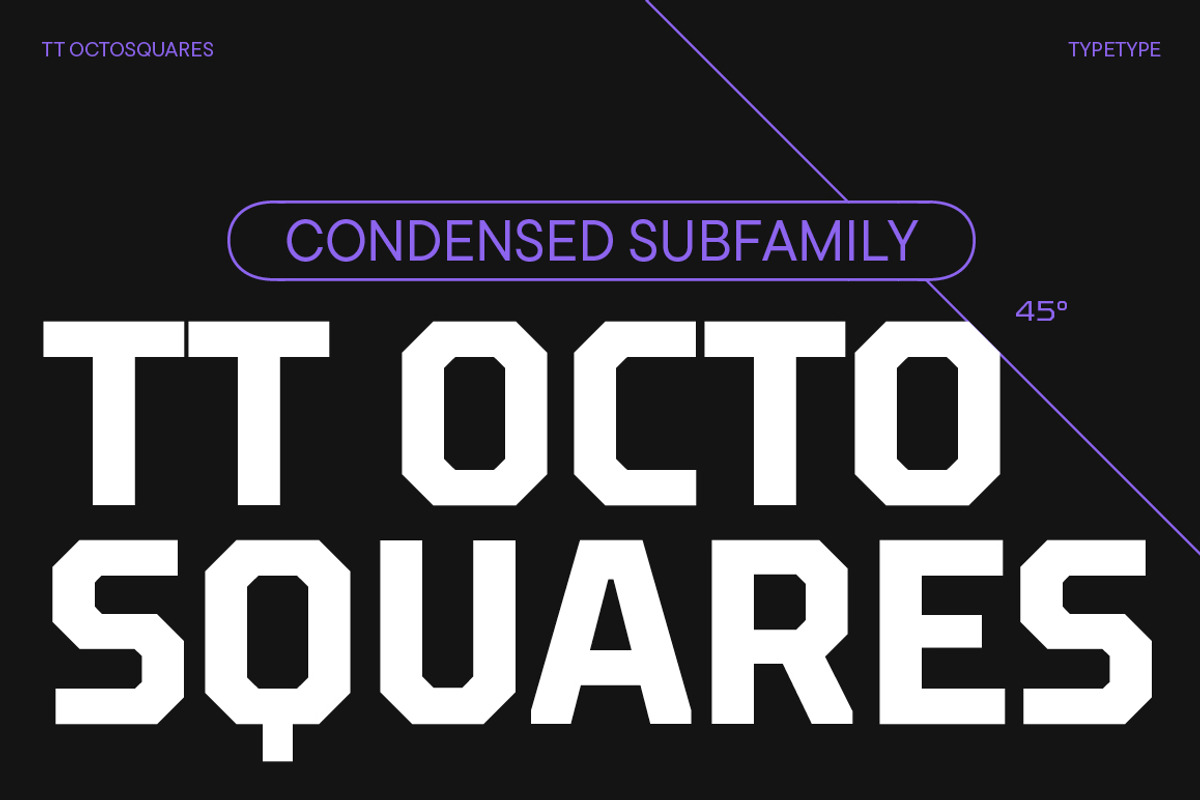 TT Octosquares Condensed, a Sans Serif Font by TypeType (Photo 1 of 6)