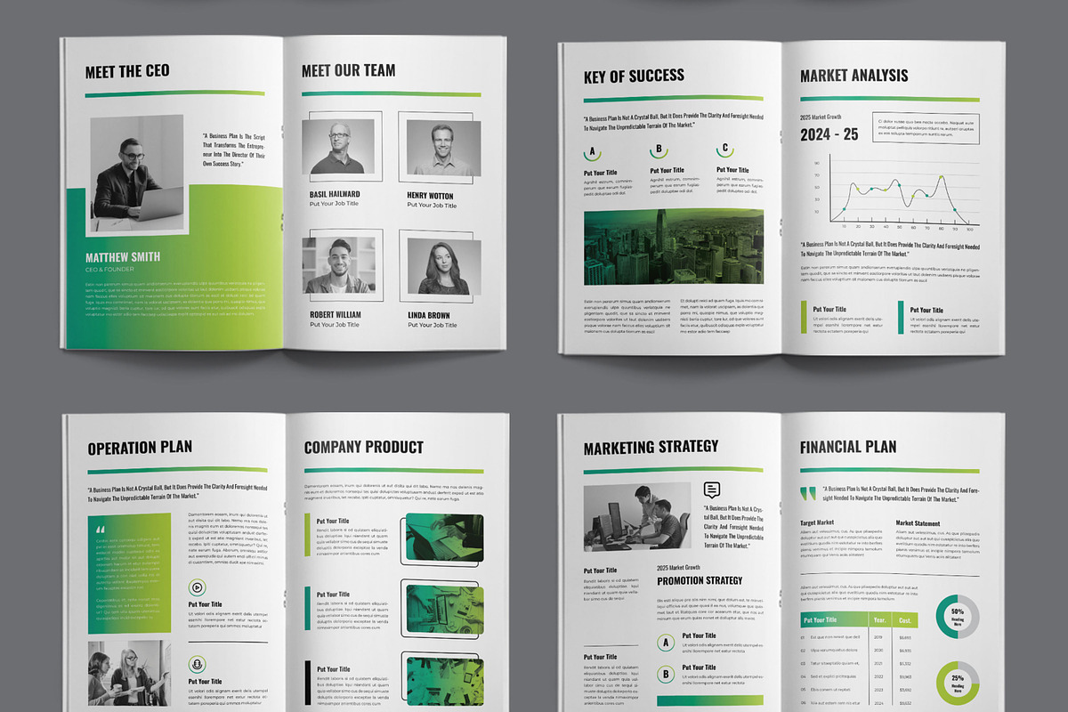 Creative Business Plan Brochure, a Brochure Template by ContestDesign (Photo 3 of 3)
