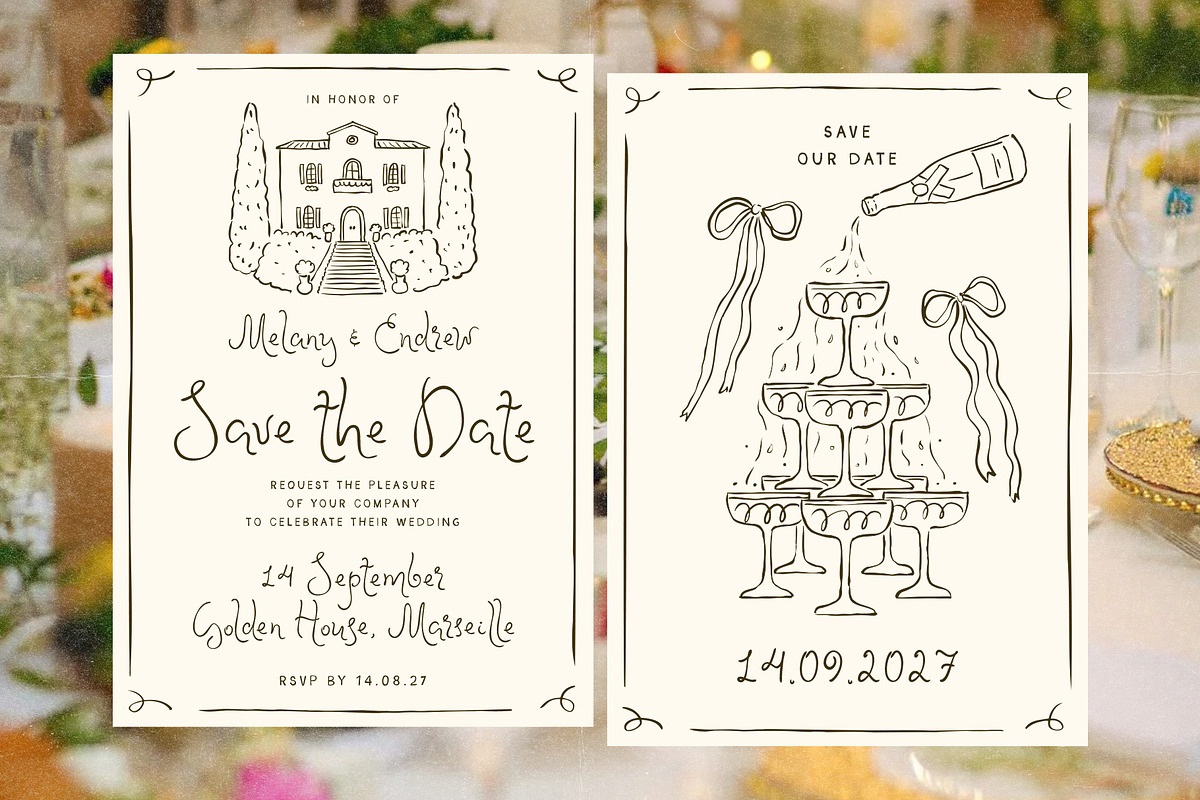 Whimsical Wedding SVG Illustrations, an Object Graphic by Ayya Studio (Photo 6 of 12)