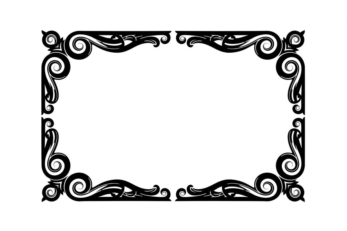 Vintage Scroll Corner Frame Bundle, an Illustration by Gfx_Store (Photo 18 of 48)