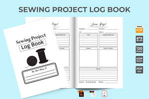 Sewing Project Log Book KDP Interior