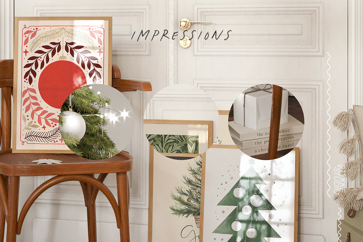 FESTIVE DAY | art frame mockup, a Household Mockup by Stykke Studio (Photo 4 of 10)