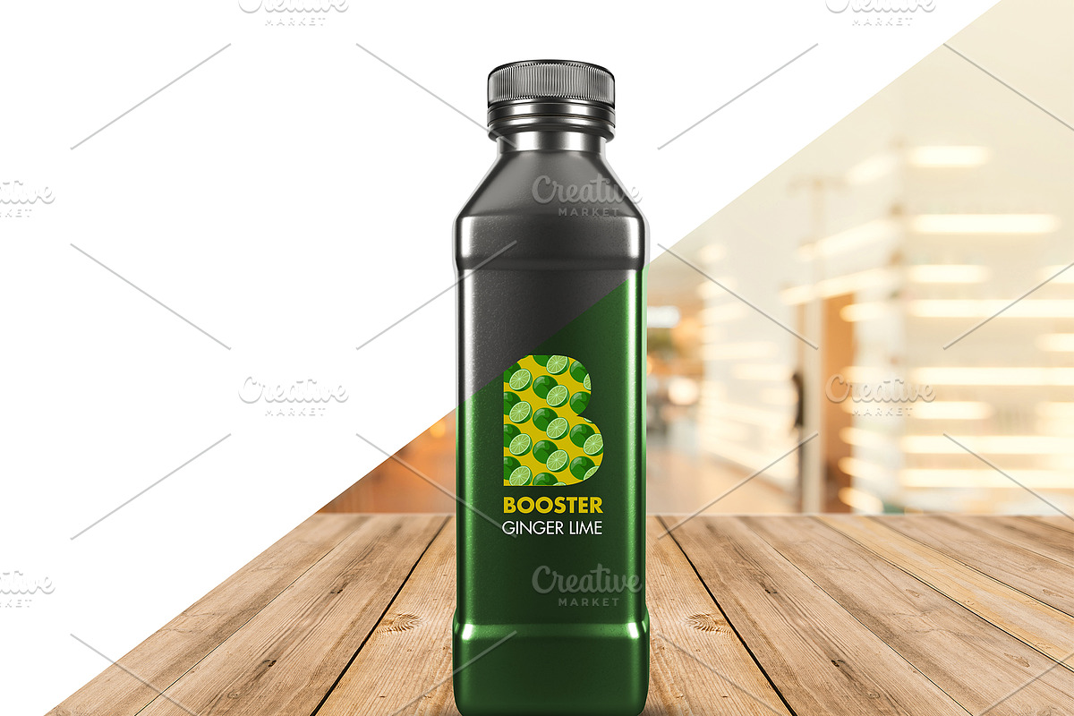 Juice Bottle Mockup, a Product Mockup by Madjid (Photo 3 of 4)