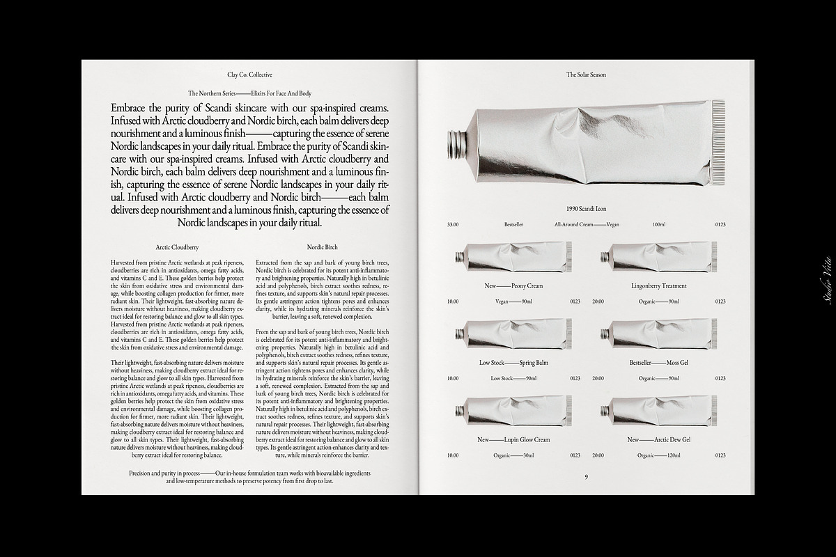 Product Brand Magazine Template⸻Clay, a Magazine Template by Studio Viita (Photo 7 of 11)
