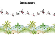 Jungles watercolor clip art, an Animal Illustration by Eves_Aquadreams (Thumbnail 8 of 12)