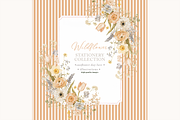 Wildflower Floral Frame Clipart, a Decorative Illustration by Sunflower Day Love (Thumbnail 2 of 4)