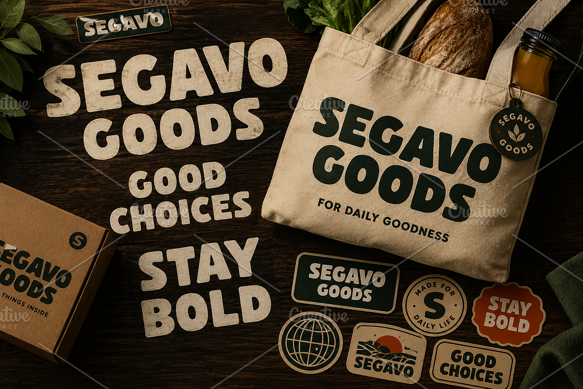 Segavo – Bold Display Font, a Handwritten Font by Solutype (Photo 8 of 12)