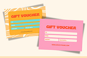 Retro-Chic Gift Voucher Templates, a Card Template by Hell Yeah Designs (Thumbnail 4 of 5)