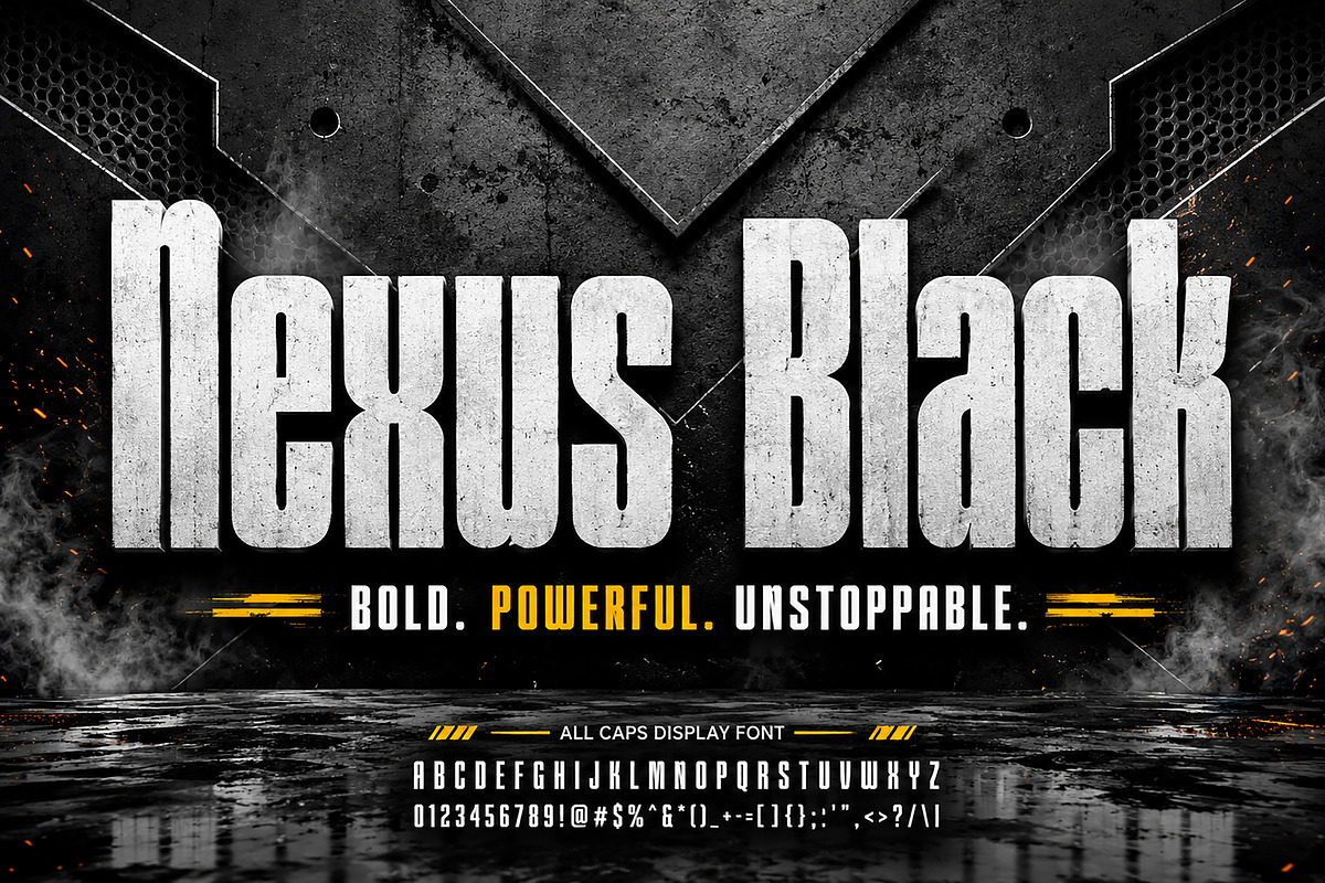 Nexus Black, a Slab Serif Font by Wow Magic (Photo 4 of 6)