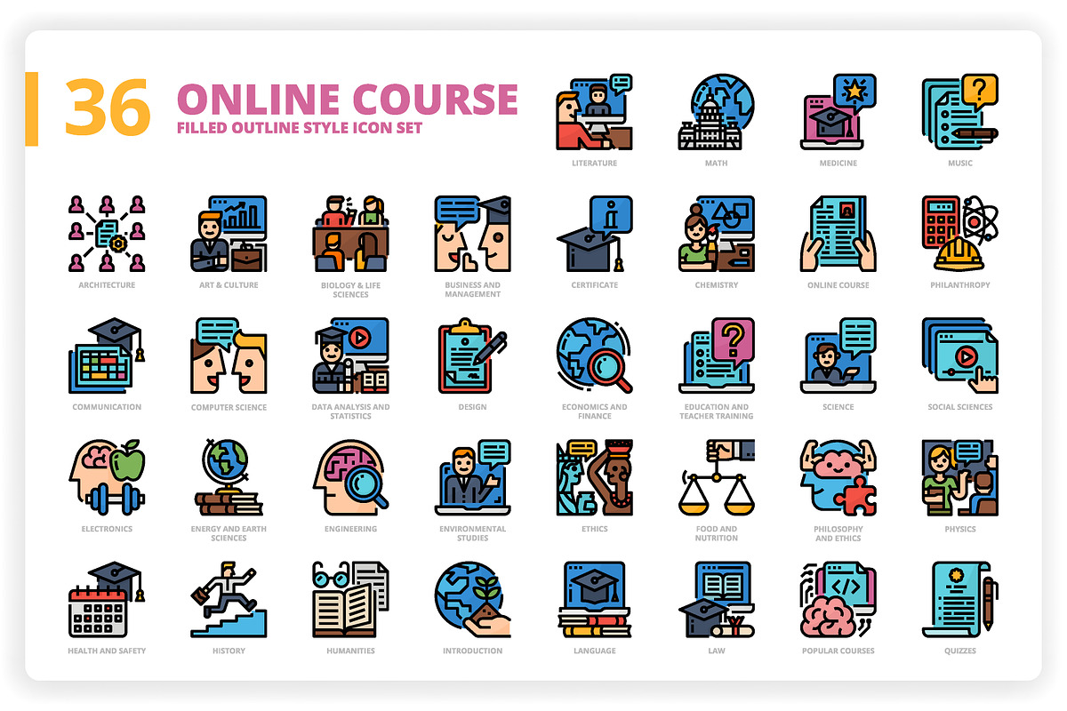 3,600 Icons x3 Styles, an Outline Icon by monkik (Photo 225 of 299)