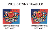 Peace Love Fireworks 20oz Tumbler, an Arts & Entertainment Photo by LamanAzalea (Thumbnail 2 of 2)