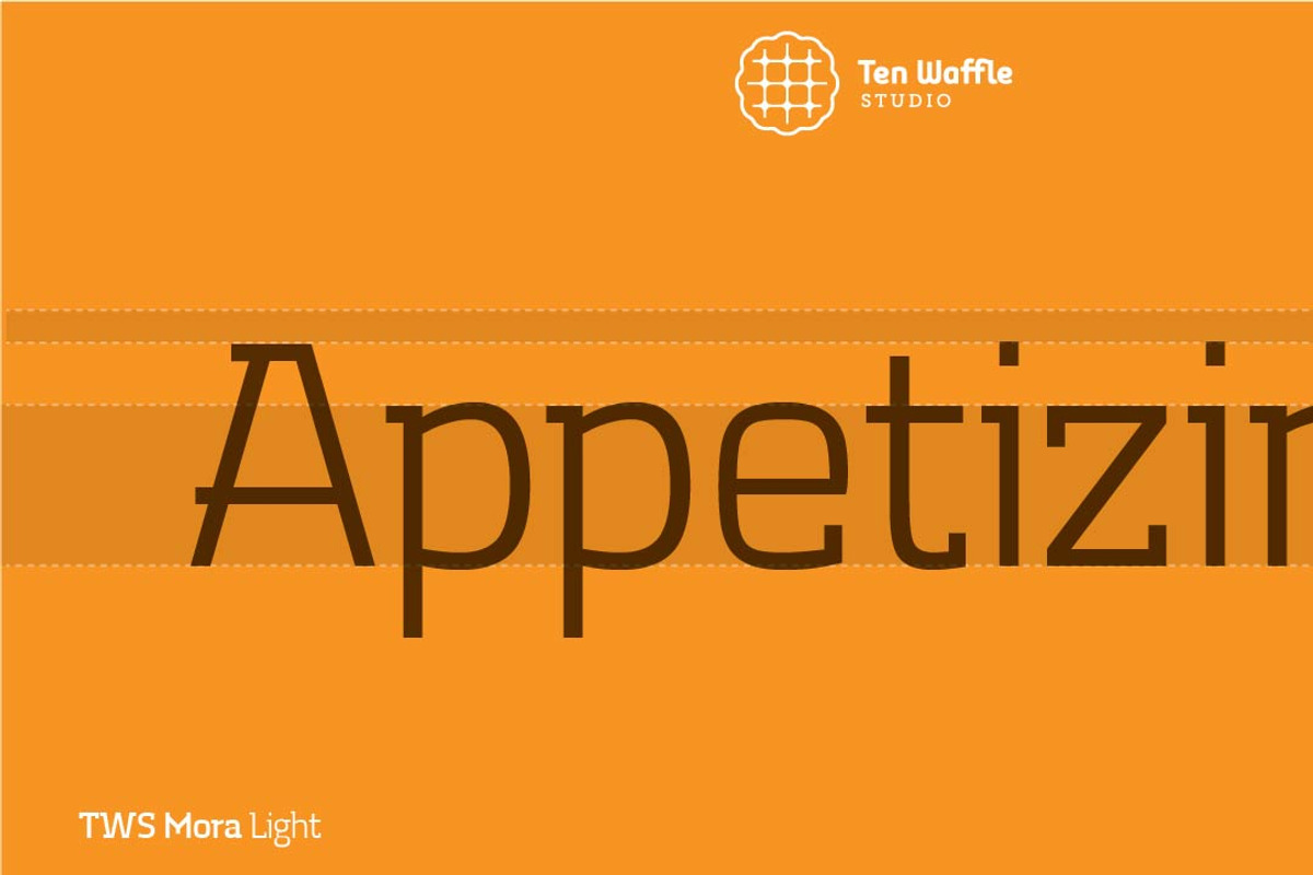 TWS Mora, a Slab Serif Font by Ten Waffle Studio (Photo 3 of 6)