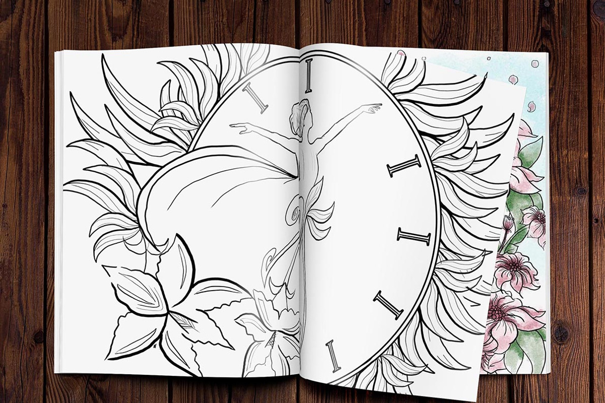 Adult and teen coloring book-part1, an Illustration by Natsuhisui (Photo 5 of 5)