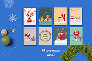 Christmas hand drawn clipart, an Animal Illustration by NataLyaroArt (Thumbnail 5 of 13)