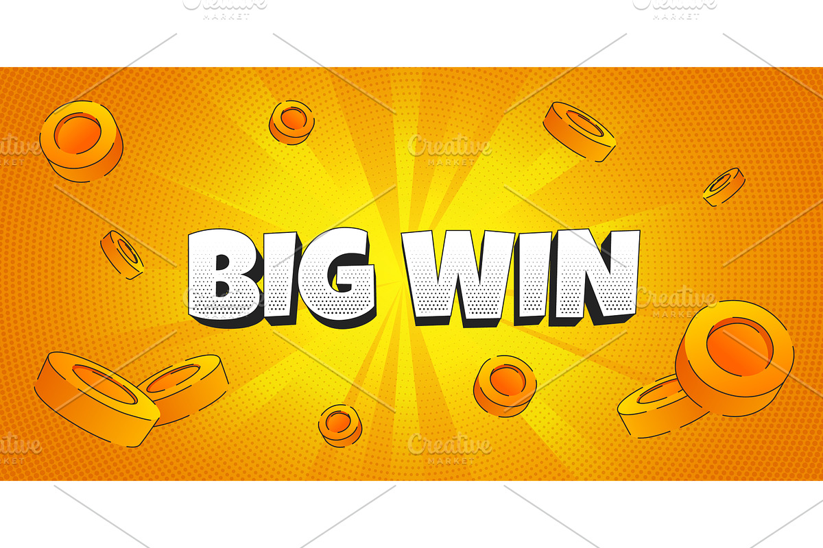 Big win casino bonus banner, a Finance Illustration by art PVP - market