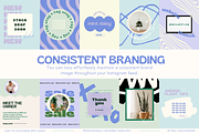 Modern Blue Instagram Templates, a Social Media Template by Hell Yeah Designs (Thumbnail 7 of 10)