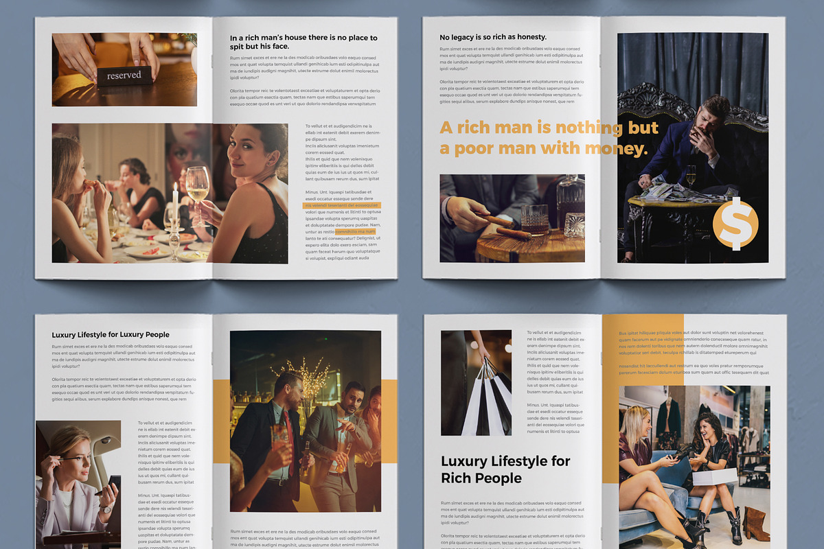 Luxury Lifestyle Magazine Template, a Magazine Template by ContestDesign (Photo 3 of 3)