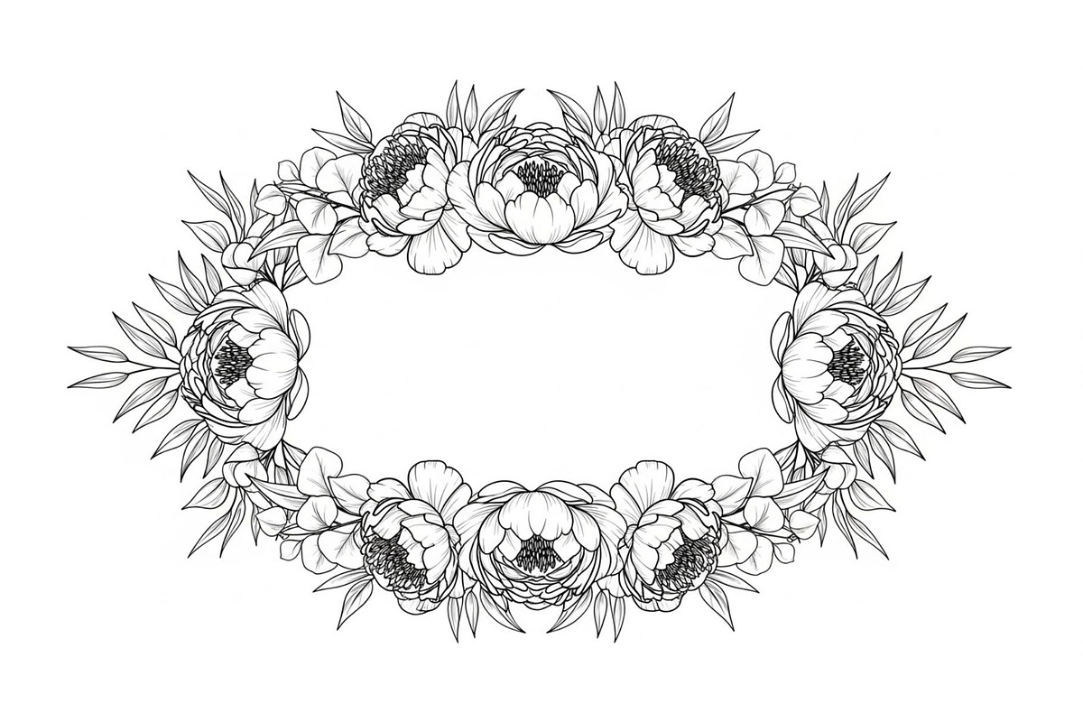 Floral Frame SVG Bundle, an Illustration by Gaye Art (Photo 26 of 31)