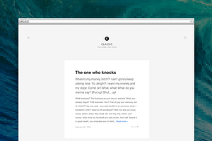 Classic tumblr theme, a Websites & App Template by Pixel Revel