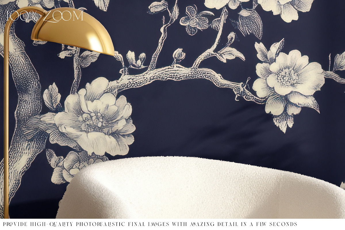 Living Room Wallpaper Mockups, a Product Mockup by mock-ups (Photo 6 of 16)