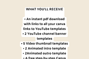 Boho YouTube Branding Kit, a Social Media Template by Chantelle T Illustrations (Thumbnail 5 of 8)